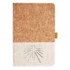Cork And Heathered Fabric Hardcover Journal 5.5" X 8.25" Thumbnail