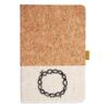 Cork And Heathered Fabric Hardcover Journal 5.5" X 8.25" Thumbnail