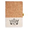 Cork And Heathered Fabric Hardcover Journal 5.5" X 8.25" Thumbnail