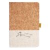 Cork And Heathered Fabric Hardcover Journal 5.5" X 8.25" Thumbnail
