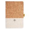 Cork And Heathered Fabric Hardcover Journal 5.5" X 8.25" Thumbnail