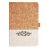 Cork And Heathered Fabric Hardcover Journal 5.5" X 8.25" Thumbnail
