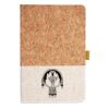 Cork And Heathered Fabric Hardcover Journal 5.5" X 8.25" Thumbnail