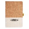 Cork And Heathered Fabric Hardcover Journal 5.5" X 8.25" Thumbnail