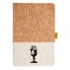 Cork And Heathered Fabric Hardcover Journal 5.5" X 8.25" Thumbnail