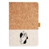 Cork And Heathered Fabric Hardcover Journal 5.5" X 8.25" Thumbnail