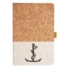 Cork And Heathered Fabric Hardcover Journal 5.5" X 8.25" Thumbnail