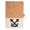 Cork And Heathered Fabric Hardcover Journal 5.5" X 8.25" Thumbnail