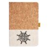Cork And Heathered Fabric Hardcover Journal 5.5" X 8.25" Thumbnail