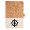 Cork And Heathered Fabric Hardcover Journal 5.5" X 8.25" Thumbnail