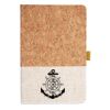 Cork And Heathered Fabric Hardcover Journal 5.5" X 8.25" Thumbnail