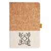 Cork And Heathered Fabric Hardcover Journal 5.5" X 8.25" Thumbnail