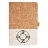 Cork And Heathered Fabric Hardcover Journal 5.5" X 8.25" Thumbnail