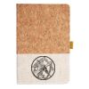 Cork And Heathered Fabric Hardcover Journal 5.5" X 8.25" Thumbnail