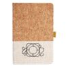 Cork And Heathered Fabric Hardcover Journal 5.5" X 8.25" Thumbnail