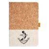 Cork And Heathered Fabric Hardcover Journal 5.5" X 8.25" Thumbnail