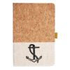 Cork And Heathered Fabric Hardcover Journal 5.5" X 8.25" Thumbnail