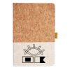 Cork And Heathered Fabric Hardcover Journal 5.5" X 8.25" Thumbnail