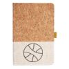 Cork And Heathered Fabric Hardcover Journal 5.5" X 8.25" Thumbnail