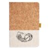 Cork And Heathered Fabric Hardcover Journal 5.5" X 8.25" Thumbnail