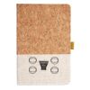Cork And Heathered Fabric Hardcover Journal 5.5" X 8.25" Thumbnail