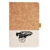 Cork And Heathered Fabric Hardcover Journal 5.5" X 8.25" Thumbnail