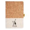 Cork And Heathered Fabric Hardcover Journal 5.5" X 8.25" Thumbnail