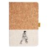Cork And Heathered Fabric Hardcover Journal 5.5" X 8.25" Thumbnail