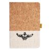 Cork And Heathered Fabric Hardcover Journal 5.5" X 8.25" Thumbnail