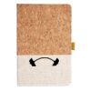 Cork And Heathered Fabric Hardcover Journal 5.5" X 8.25" Thumbnail
