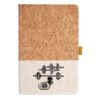 Cork And Heathered Fabric Hardcover Journal 5.5" X 8.25" Thumbnail
