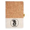 Cork And Heathered Fabric Hardcover Journal 5.5" X 8.25" Thumbnail