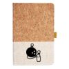 Cork And Heathered Fabric Hardcover Journal 5.5" X 8.25" Thumbnail