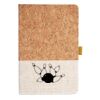 Cork And Heathered Fabric Hardcover Journal 5.5" X 8.25" Thumbnail