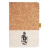 Cork And Heathered Fabric Hardcover Journal 5.5" X 8.25" Thumbnail
