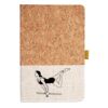 Cork And Heathered Fabric Hardcover Journal 5.5" X 8.25" Thumbnail