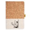 Cork And Heathered Fabric Hardcover Journal 5.5" X 8.25" Thumbnail