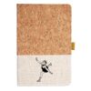 Cork And Heathered Fabric Hardcover Journal 5.5" X 8.25" Thumbnail