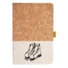 Cork And Heathered Fabric Hardcover Journal 5.5" X 8.25" Thumbnail