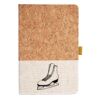 Cork And Heathered Fabric Hardcover Journal 5.5" X 8.25" Thumbnail