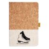 Cork And Heathered Fabric Hardcover Journal 5.5" X 8.25" Thumbnail