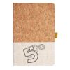 Cork And Heathered Fabric Hardcover Journal 5.5" X 8.25" Thumbnail