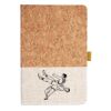 Cork And Heathered Fabric Hardcover Journal 5.5" X 8.25" Thumbnail