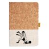 Cork And Heathered Fabric Hardcover Journal 5.5" X 8.25" Thumbnail