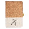 Cork And Heathered Fabric Hardcover Journal 5.5" X 8.25" Thumbnail