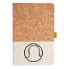 Cork And Heathered Fabric Hardcover Journal 5.5" X 8.25" Thumbnail