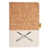 Cork And Heathered Fabric Hardcover Journal 5.5" X 8.25" Thumbnail