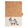 Cork And Heathered Fabric Hardcover Journal 5.5" X 8.25" Thumbnail