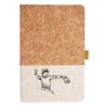 Cork And Heathered Fabric Hardcover Journal 5.5" X 8.25" Thumbnail