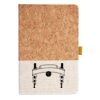 Cork And Heathered Fabric Hardcover Journal 5.5" X 8.25" Thumbnail